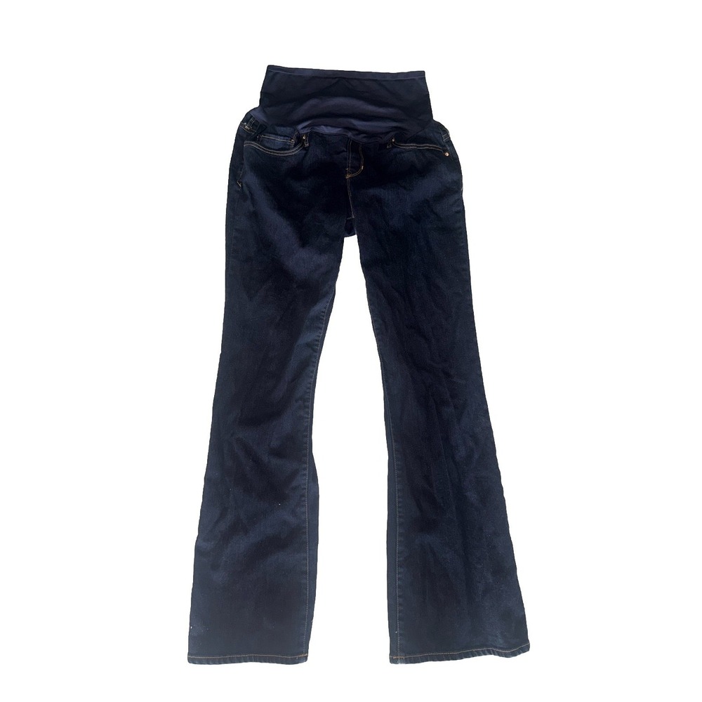 NWT Gap Maternity Full Panel Dark Rinse Sexy Boot Stretch Jeans 31/12Long